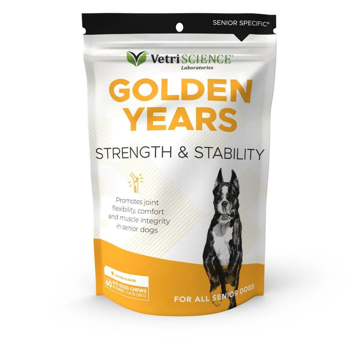 VetriScience® - Golden Years Strength & Stability Joint Supplement for Senior Dogs (60 chews, 330g)