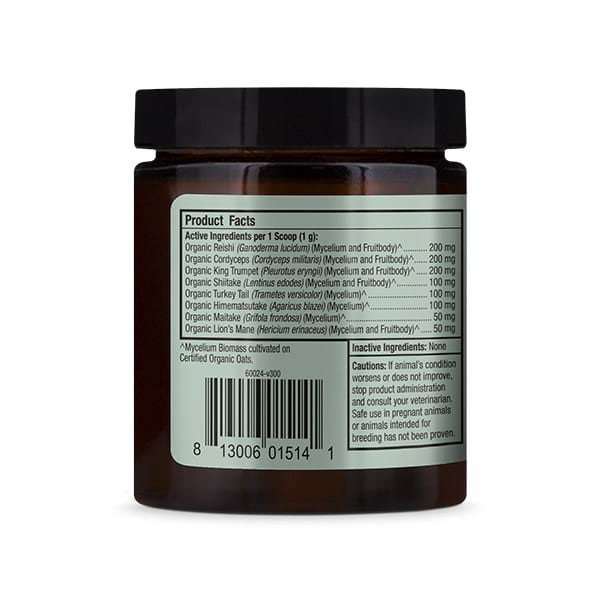 Dr. Mercola | Bark & Whiskers™ Organic Fermented Mushroom Blend for Cats & Dogs (60g)