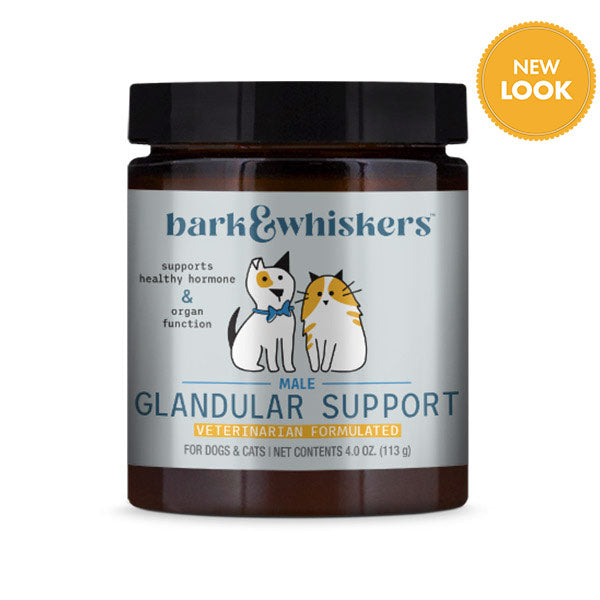 Dr. Mercola | Bark & Whiskers™ Glandular Support for Dogs & Cats - Male (113g)