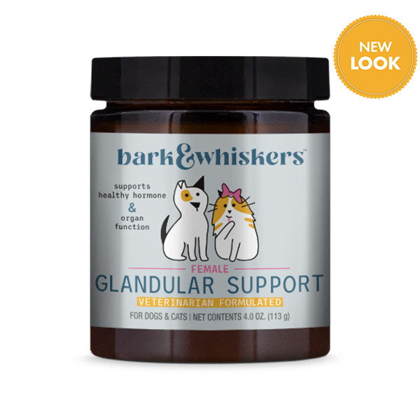 Dr. Mercola | Bark & Whiskers™ Glandular Support for Dogs & Cats - Female (113g)