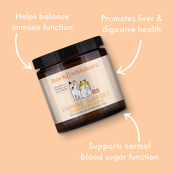 Dr. Mercola | Bark & Whiskers™ Immune Support for Dogs & Cats (102g)