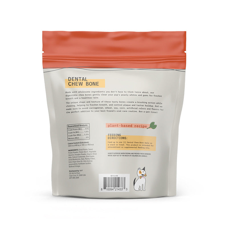 Bark & Whiskers® Veggie Dental Chew Bones (15 chews, 415g)