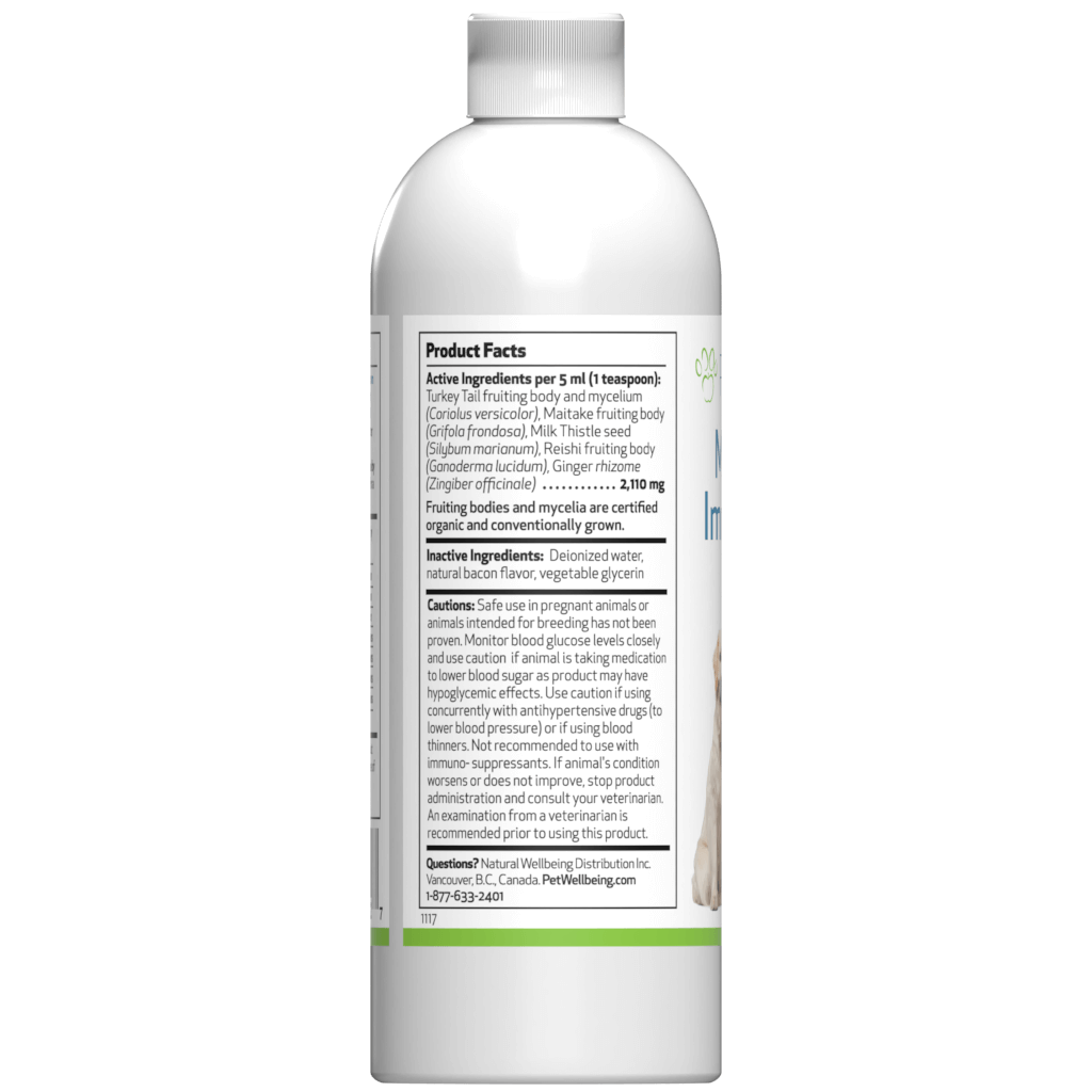 Pet Wellbeing - Mushroom Immune Gold - Holistic Cancer Support (8fl oz / 236ml)