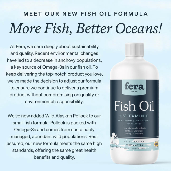 Fera Pets Fish Oil for Dogs and Cats (236.5ml / 473ml)