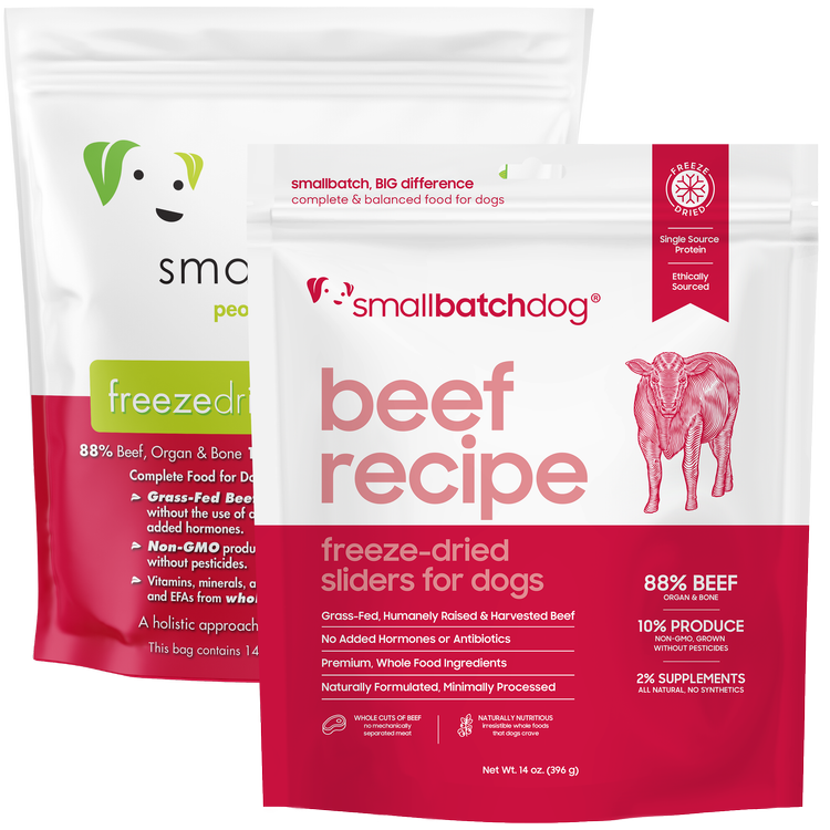 Smallbatch - Sliders Freeze Dried Raw Meals - Beef (14 oz - 396.9g)