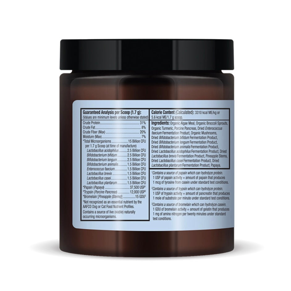 Dr. Mercola | Bark & Whiskers™ Probiotics + Enzymes, previously Whole Food Digestive Probiotic for Cats & Dogs (102g)
