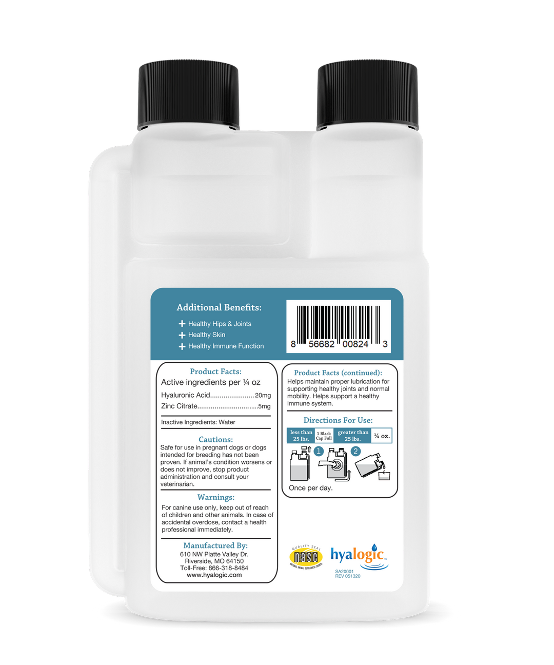 Hyalogic HyaFlex Pro Pure - Canine Joint & Immune Liquid (240 ml)