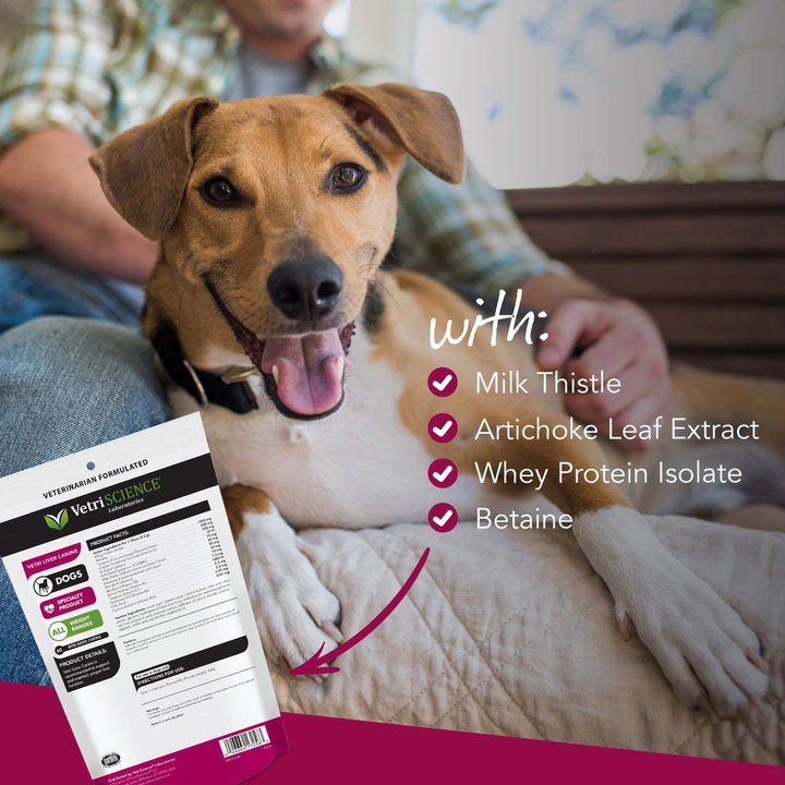 VetriScience® - Vetri Liver Canine Milk Thistle Supplement for Dogs (60 Chews)