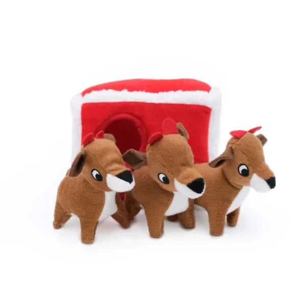 ZippyPaws Holiday Burrow® - Reindeer Pen