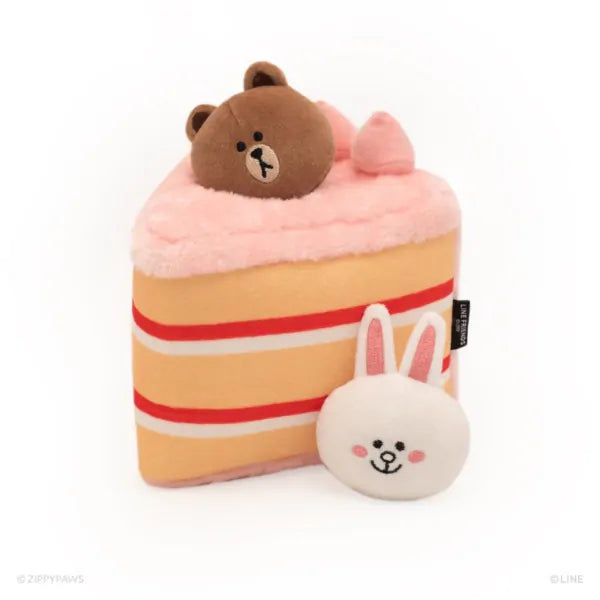 LINE FRIENDS ZippyPaws Burrow® BROWN and CONY in Cake