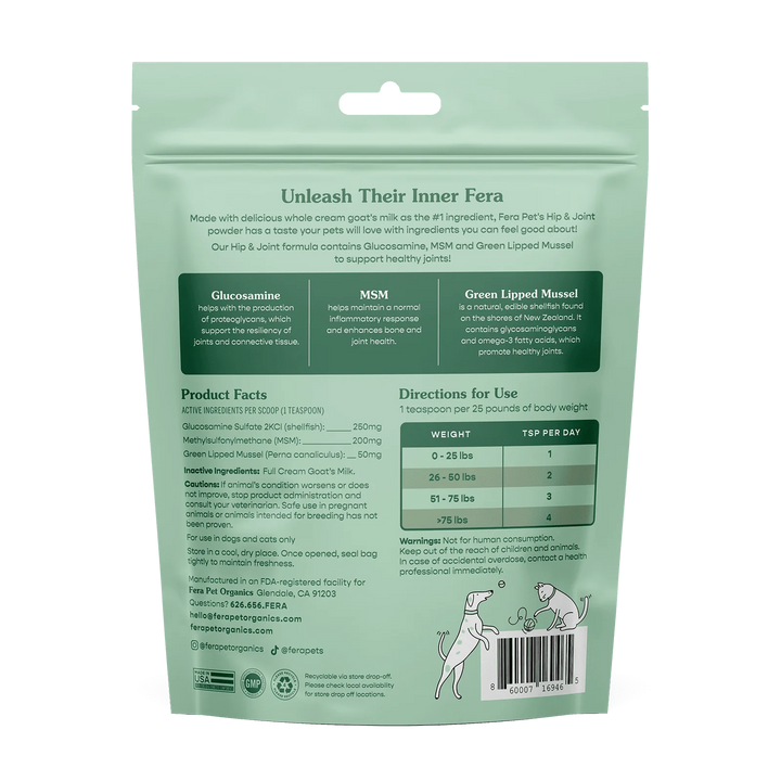 Fera Pets - Hip + Joint Goat Milk Topper (180g)