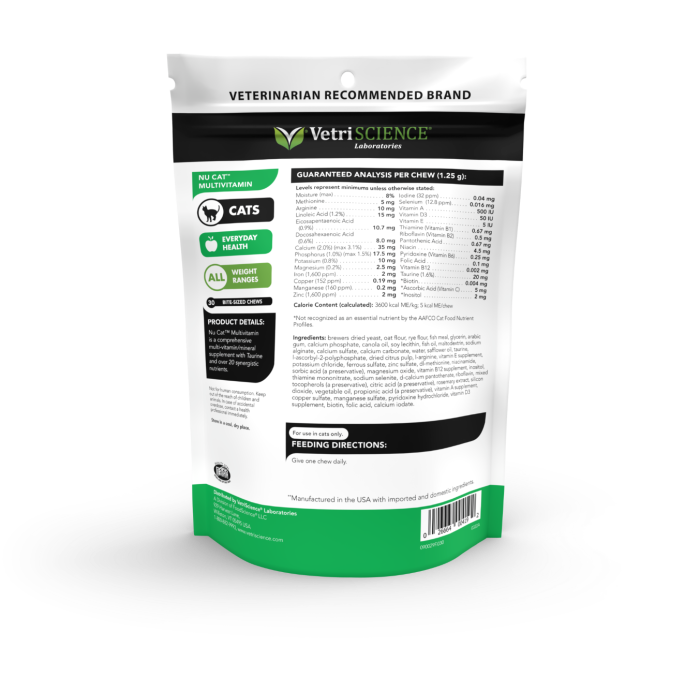 VetriScience® - Nu Cat™ Multivitamin (30 chews)