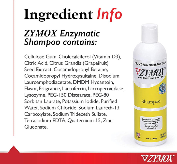 ZYMOX® Medicated Shampoo (12 oz - 355ml)