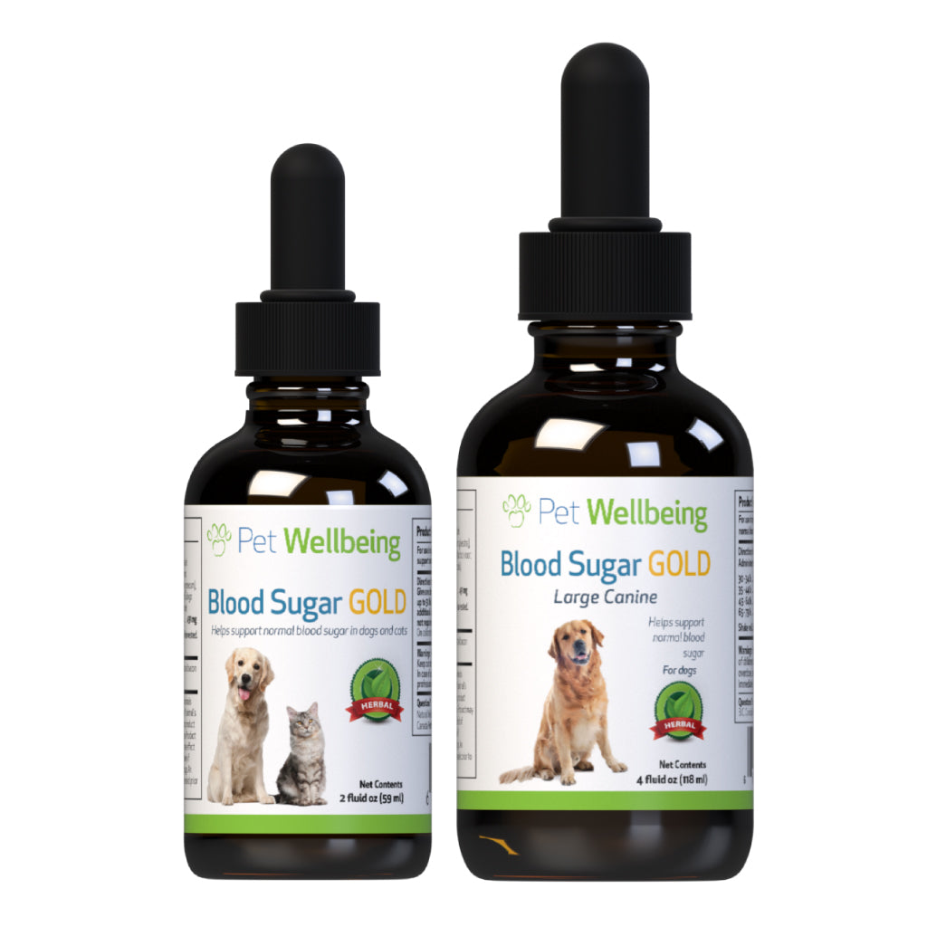 Pet Wellbeing - Blood Sugar Gold - for Dog and Cat Blood Sugar Support