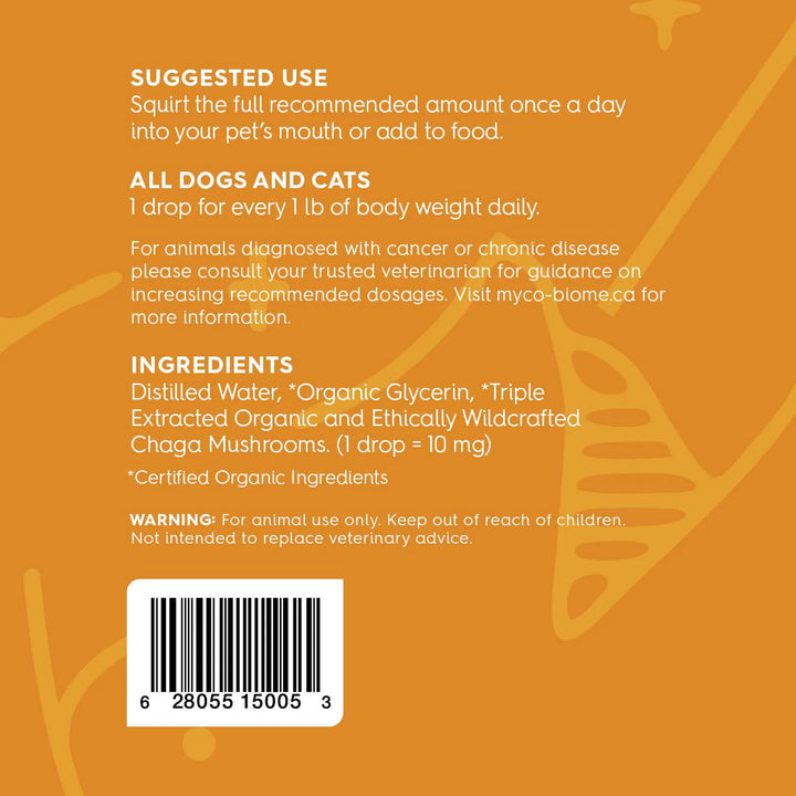 Adored Beast Apothecary Chaga Mushrooms for Cats & Dogs | Liquid Triple Extract (125ml)