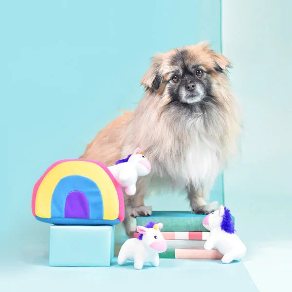 ZippyPaws Burrow™ - Unicorns in Rainbow