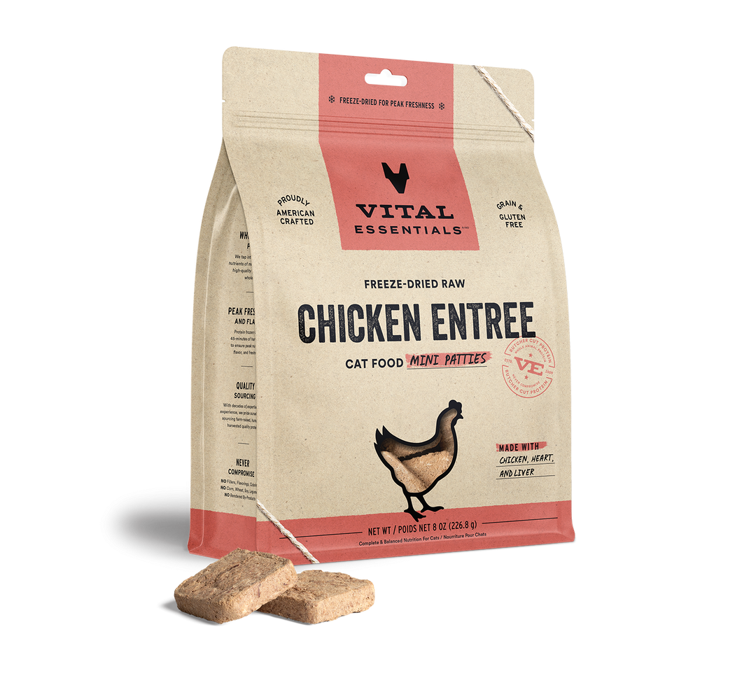 Vital Essentials® Freeze-Dried Raw Chicken Entree Cat Food Mini Nibs, 8oz