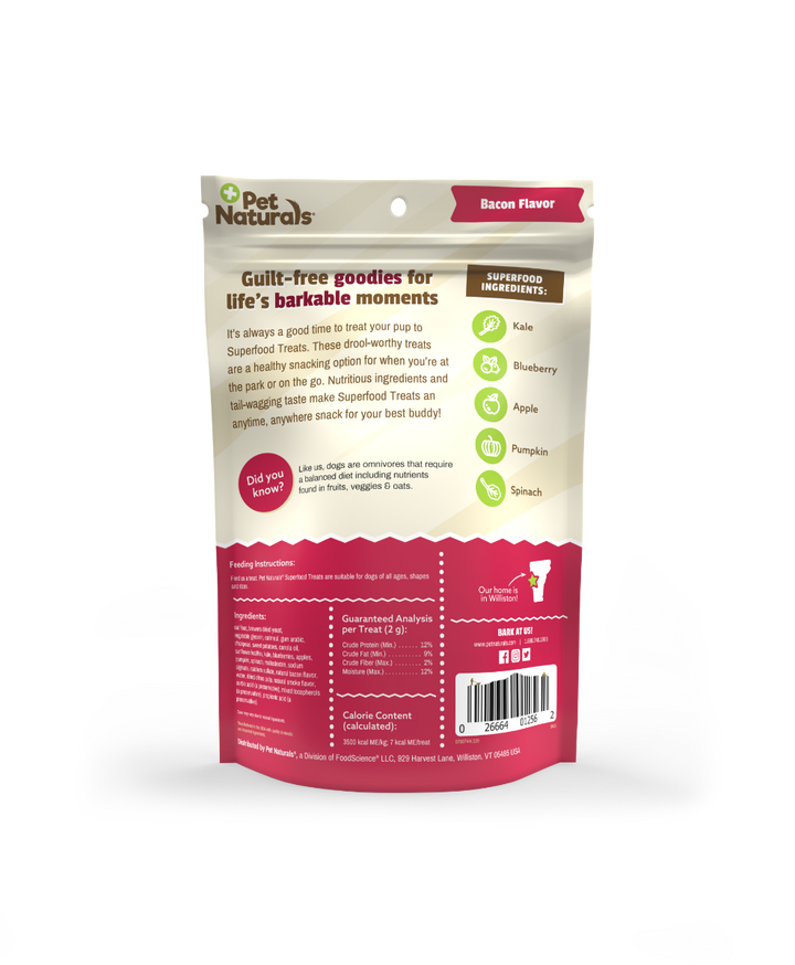 Pet Naturals® Superfood Treats - Bacon (210g)