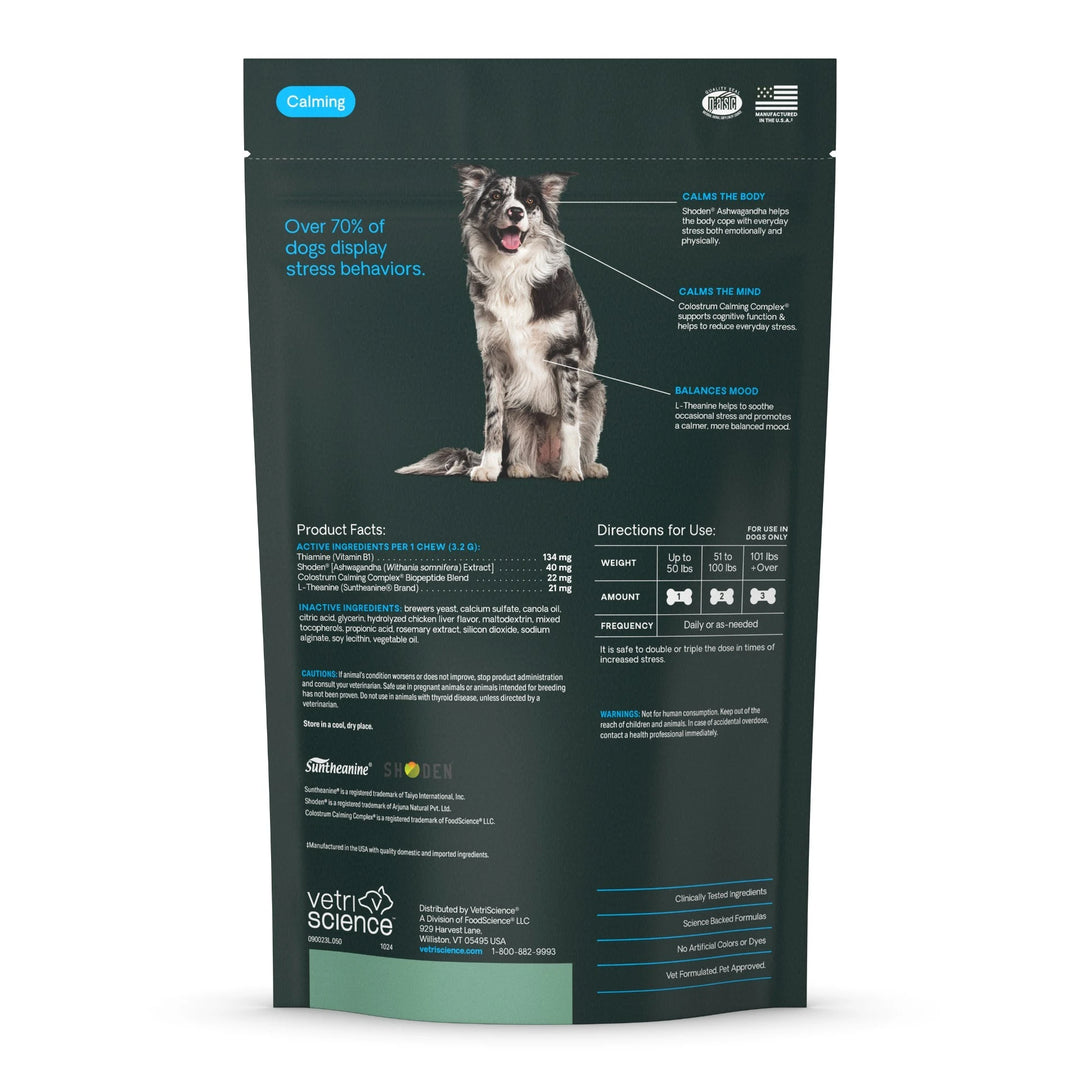 VetriScience® Calm & Confident Long Lasting (formally Composure Long Lasting) Calming Supplement for Dogs (50 chews)