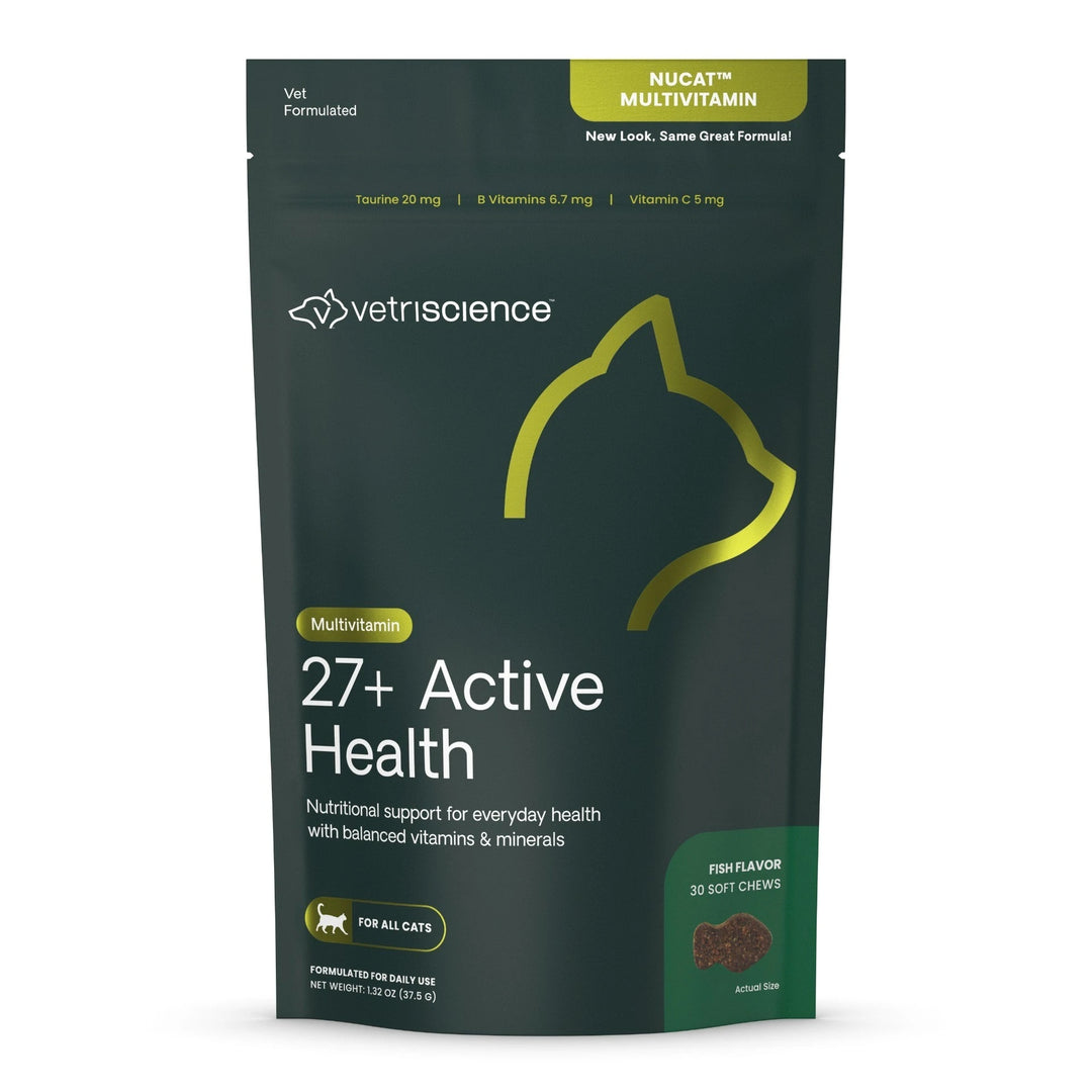 VetriScience 27+ Active Health for Cats (30 chews) - previously Nu Cat™ Multivitamin (30 chews)