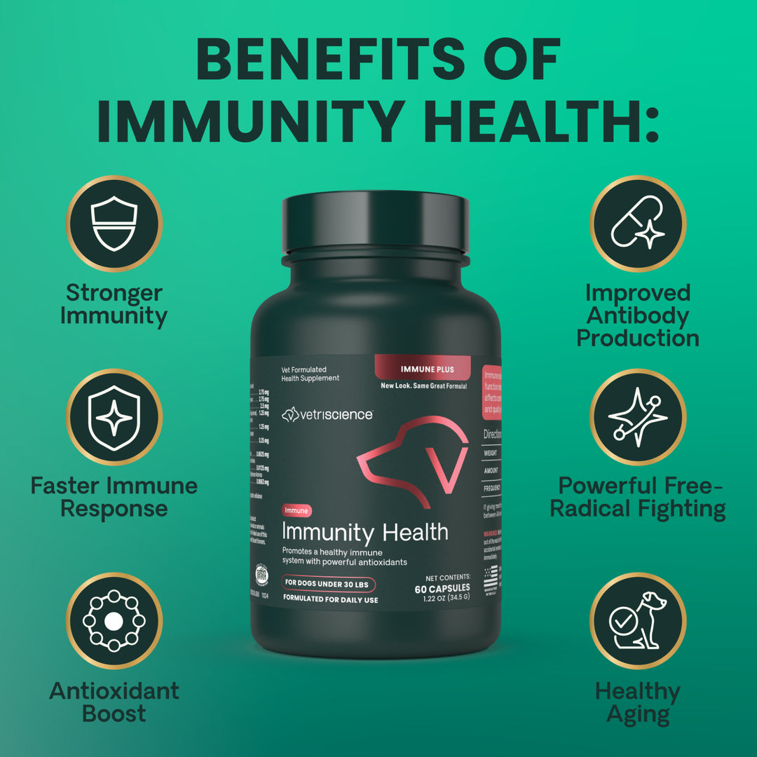 VetriScience Immune Plus - Immunity Support for Small Dogs (60 capsules)