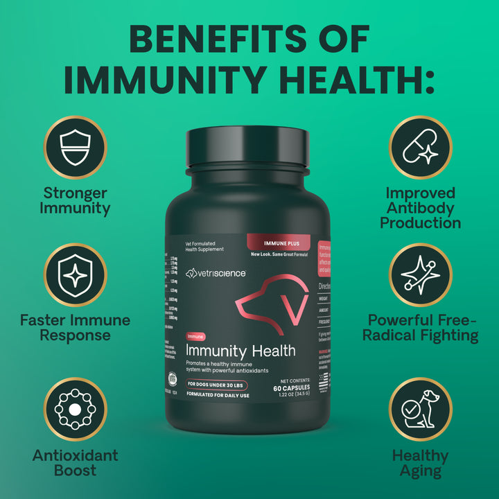 VetriScience Immune Plus - Immunity Support for Small Dogs (60 capsules)