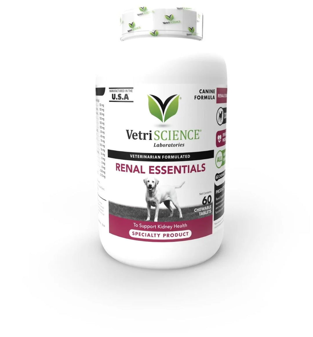 VetriScience® - Renal Essentials Kidney Supplement for Dogs (60 Chewable Tablets)
