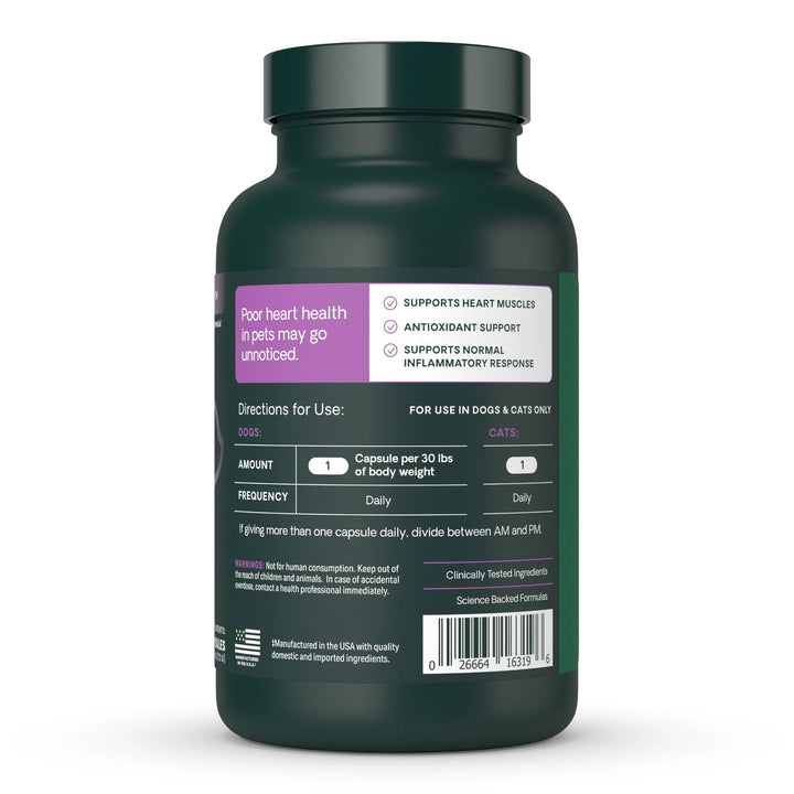 VetriScience ® Omega Healthy Heart for Dogs & Cats  (90 capsules) - previously known as Cardio Strength ™ Heart Supplement for Dogs & Cats