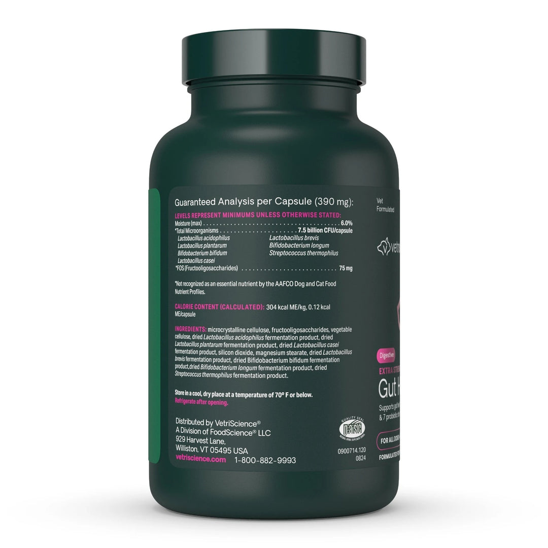 VetriScience® Extra Strength Gut Health - 120 Capsules (formerly known as Mega Probiotics)