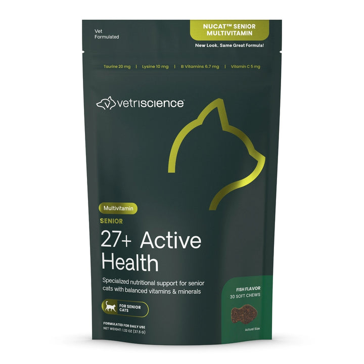 VetriScience SENIOR 27+ Active Health for Cats (30 chews) formally Nu Cat Senior Multivitamin