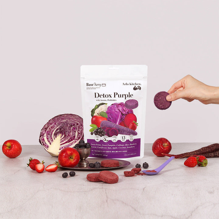 Arlo Kitchen (Korea) Detox Veggie for Dogs, 15 pcs - Detox Veggie, Purple, Yellow, White, Red, JEJU, Blue