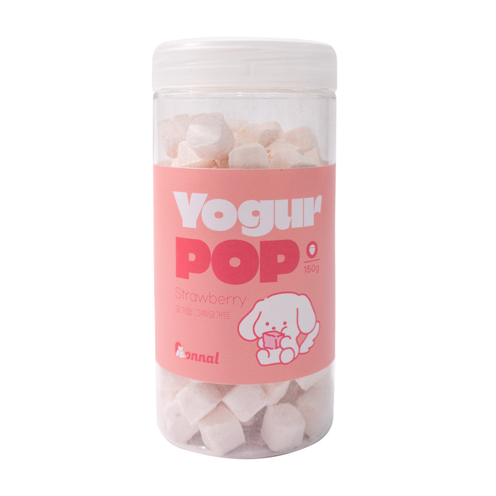 Onnal Yogur Pop - Freeze Dried Greek Yogurt Bites 150g (3 Flavors - Plain, Blueberry, Strawberry) Made in Korea