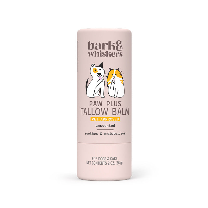 [ NEW! ] Bark & Whiskers Paw Plus Tallow Balm for Dogs and Cats, 2oz/56g. Unscented, soothes and moisturizes