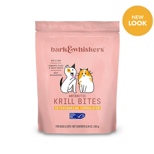 Dr. Mercola | Bark & Whiskers™ Krill Bites for Cats & Dogs (180g, 60 chews)