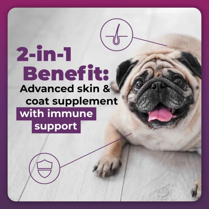 VetriScience® - Omega Plus Advanced Skin Supplement for Dogs (40 Chews)