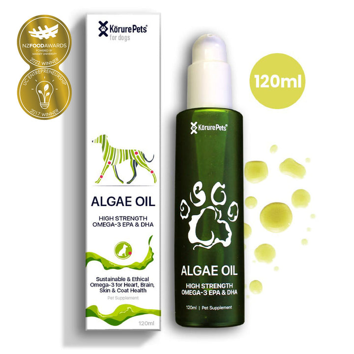 Kōrure Pets Dog Algae Oil (Brain, Heart and Coat Health) - 120ml