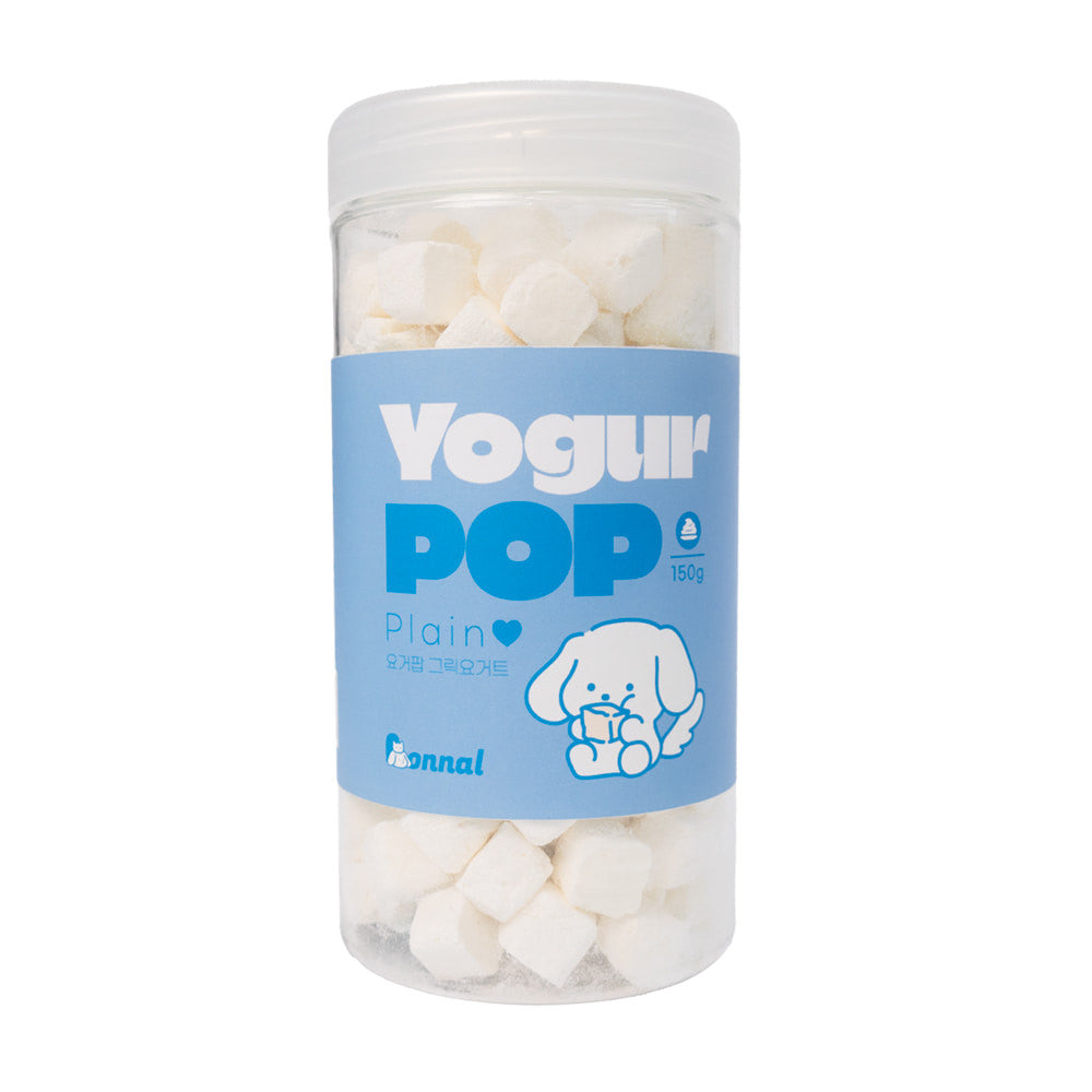 Onnal Yogur Pop - Freeze Dried Greek Yogurt Bites 150g (3 Flavors - Plain, Blueberry, Strawberry) Made in Korea