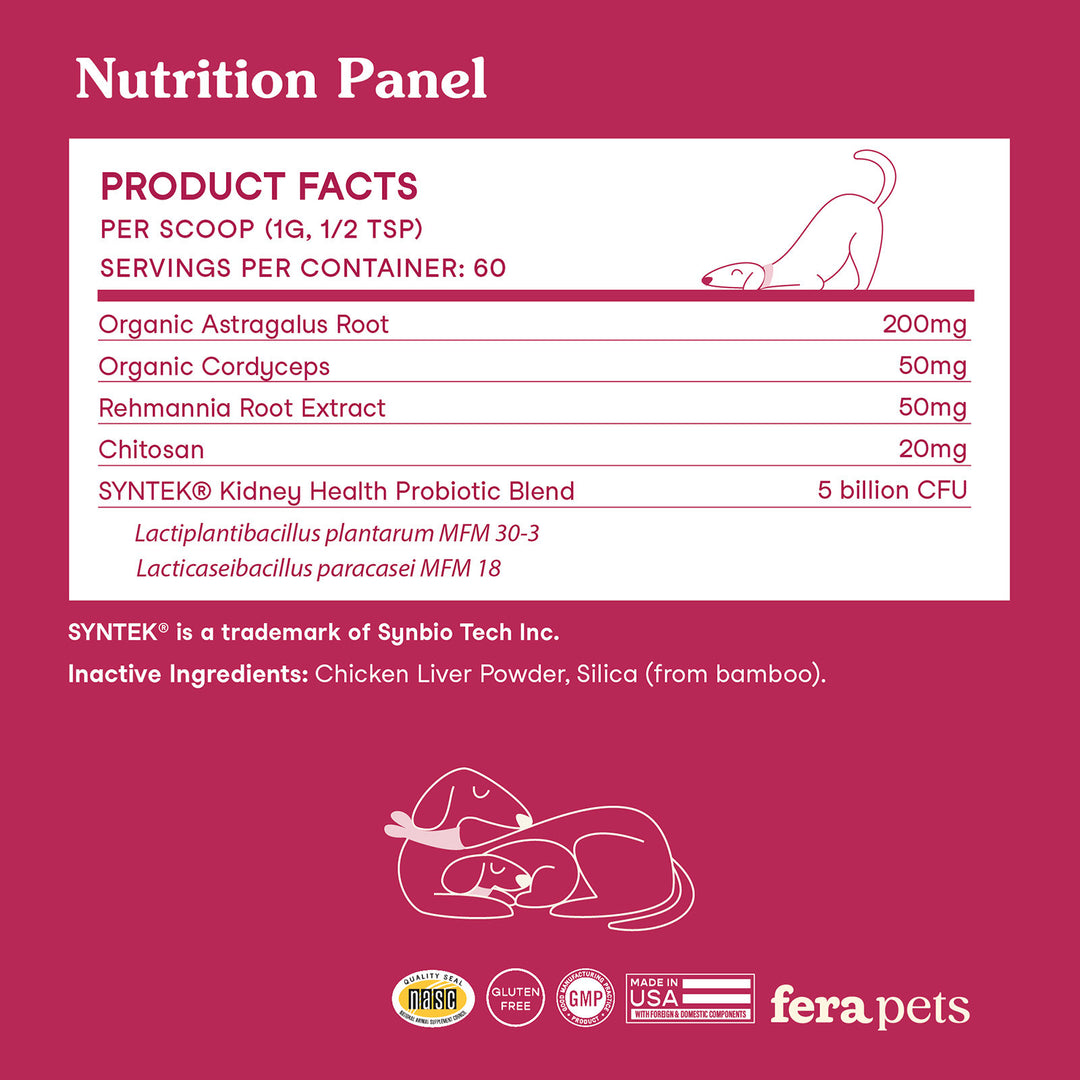 [NEW!] Fera Pets Kidney Support for Dogs (60g)