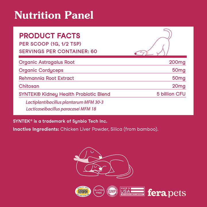 [NEW!] Fera Pets Kidney Support for Dogs (60g)