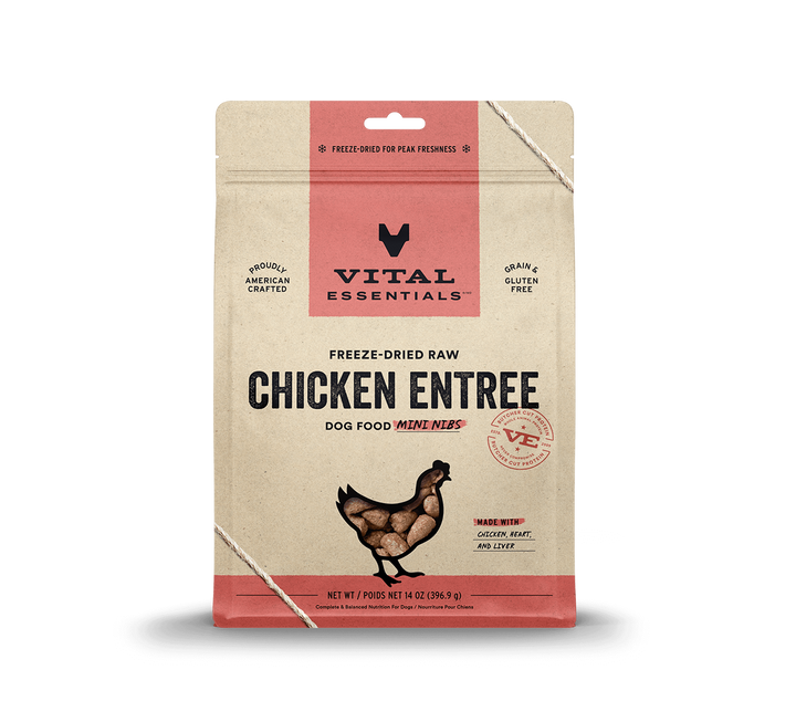 Vital Essentials® Freeze-Dried Raw Chicken Entree Dog Food Mini Nibs, 14oz