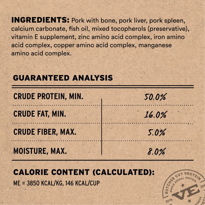 [NEW!] Vital Essentials® Freeze-Dried Raw Pork Entree Dog Food Soft Nibs 14oz