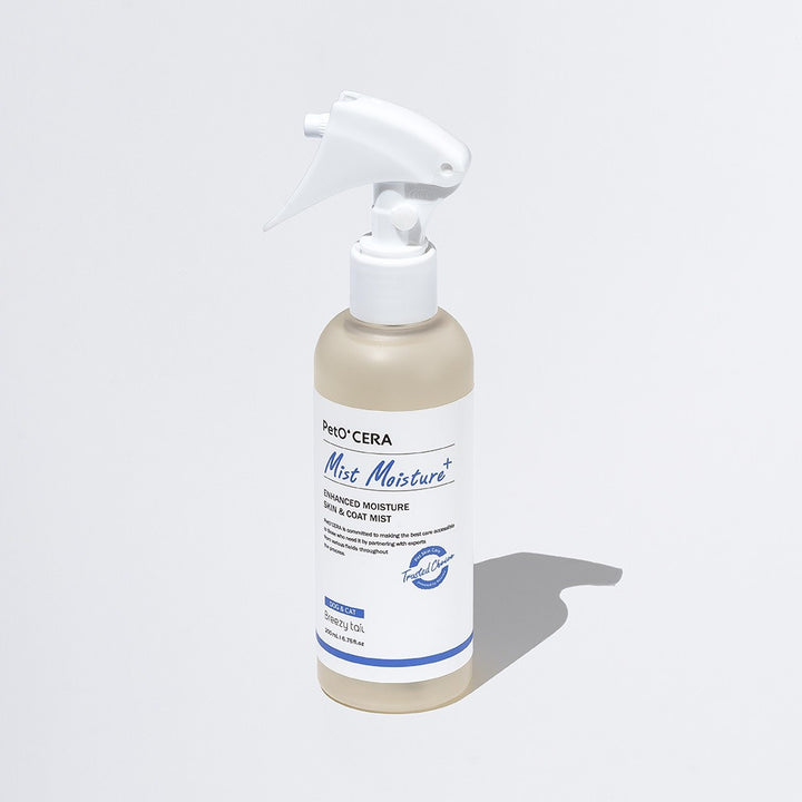 PetO CERA Mist Moisture Plus 200ml - advanced hydration mist for dry, itchy coat and skin with a pleasant baby powder scent.