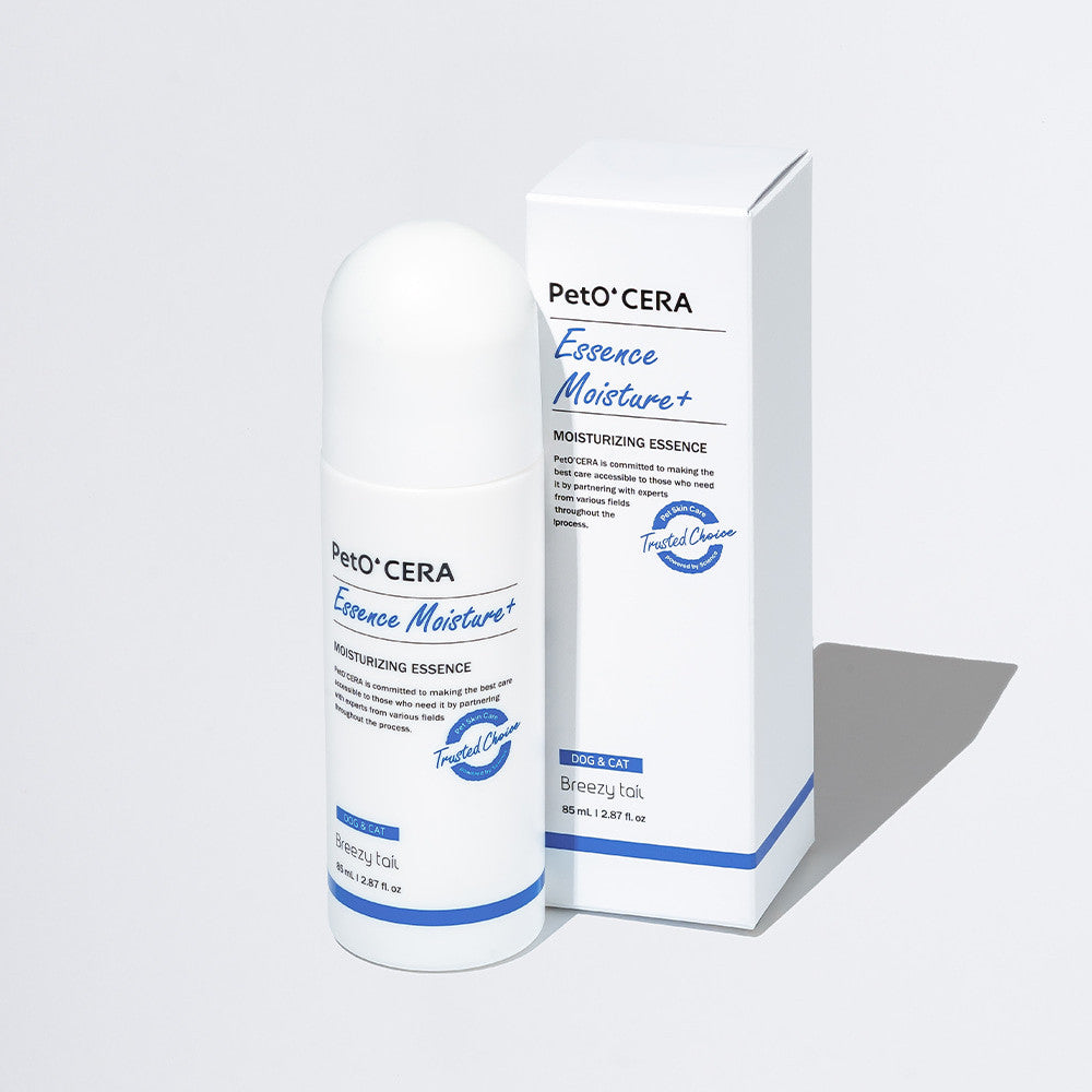 PetO'CERA Essence Moisture Plus 85ml (Roll-on) - ceramide essence with PSF + AIR21 for targeted hydration (Dogs & Cats)