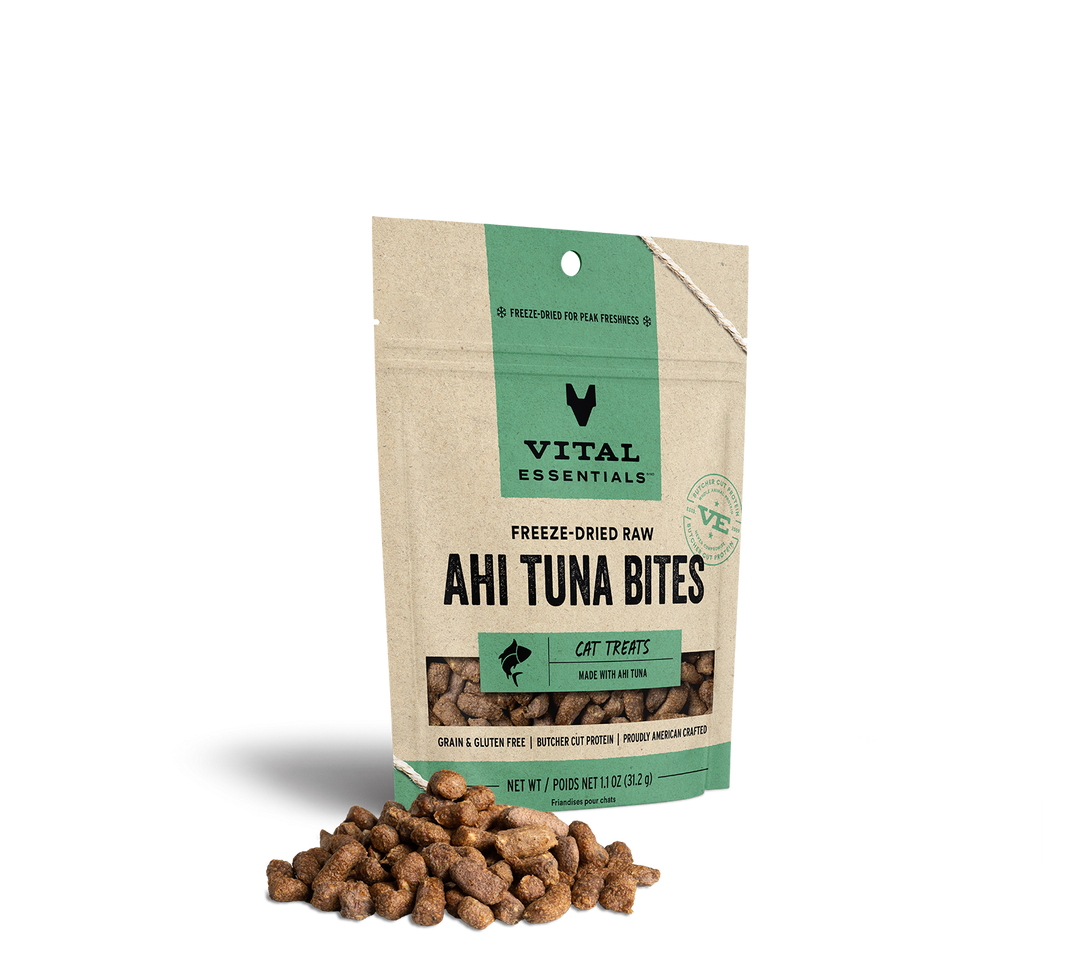 Vital Essentials® Freeze-Dried Ahi Tuna Bites Cat Treats, 1.1 oz