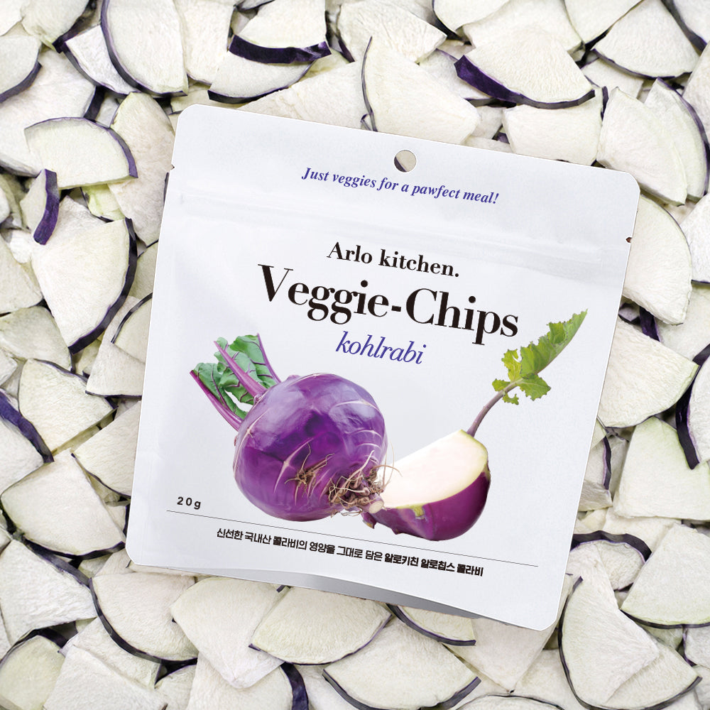 Arlo Kitchen Veggie and Fruit Chips Treats for Dogs (Made in Korea)