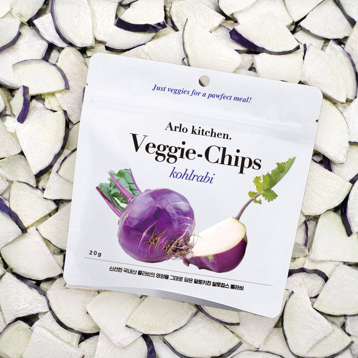 Arlo Kitchen Veggie and Fruit Chips Treats for Dogs (Made in Korea)