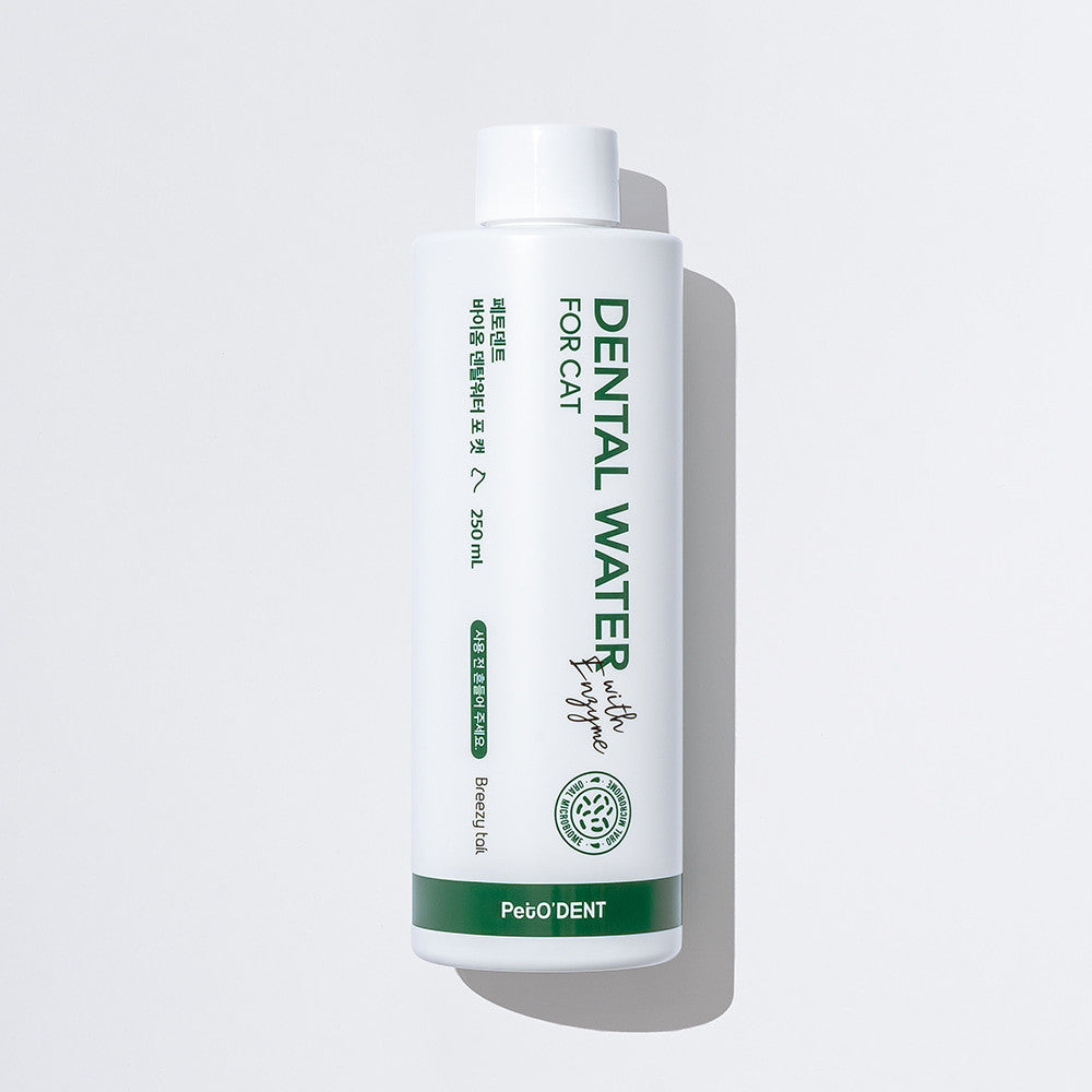 PetO'DENT Biome Dental Water for Cats 250ml - Biome-based oral water additive for cats only