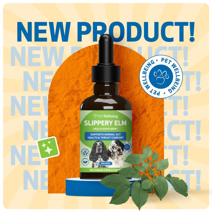 [ NEW! ] Pet Wellbeing Slippery Elm (2oz) - for Healthy Digestive Tract and Throat Tissue in Dogs