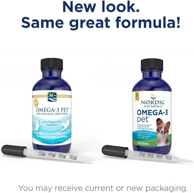 Nordic Naturals Omega-3 Pet Fish Oil - wild caught sardines and anchovies