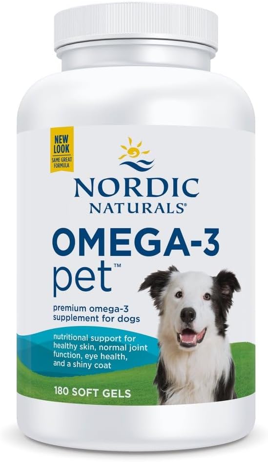 Nordic Naturals Omega-3 for Cats And Dogs (60ml to 473ml / Soft Gels). Small breeds to large breeds. Omega3 Supplement